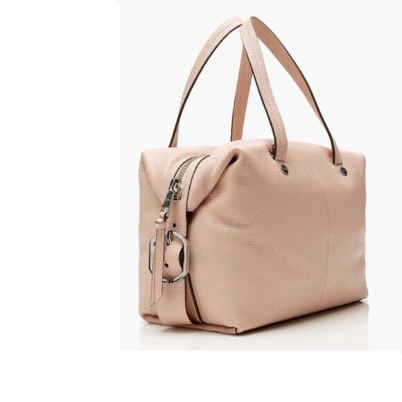 J Crew Pink Leather Tote Bag Bristol convertible satchel - Picture 3 of 14